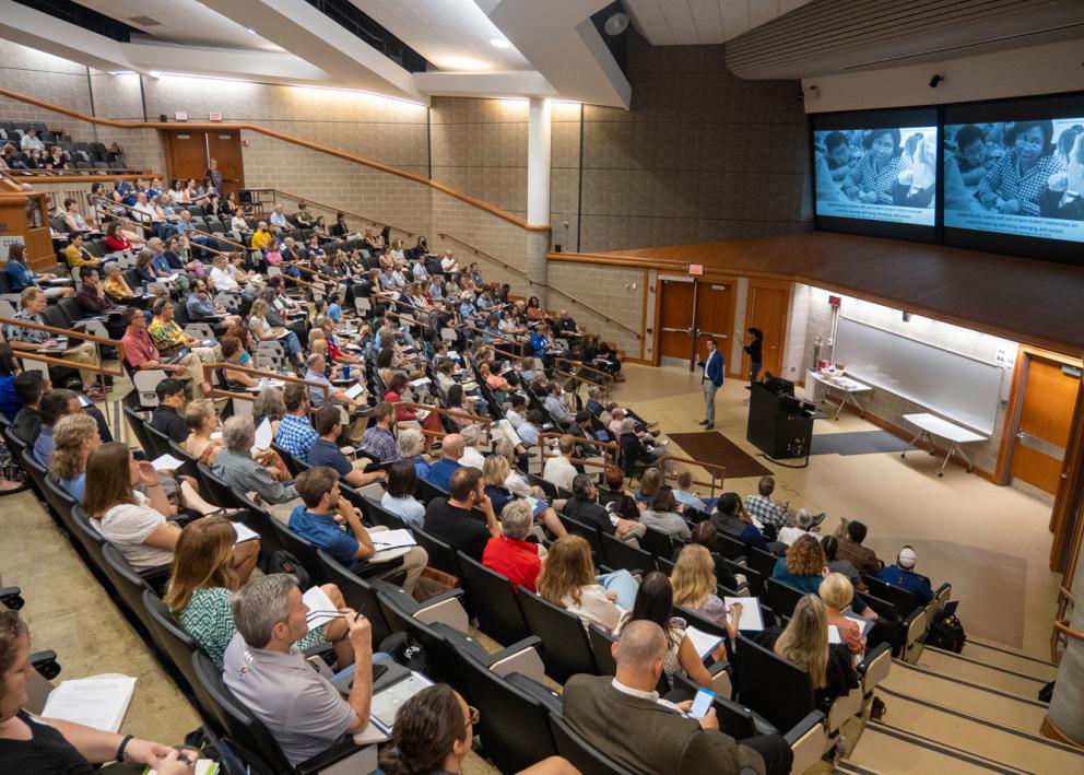 WIde view photo of Teaching Summit.